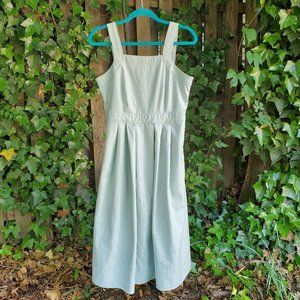 Mint Retro Pleated Sundress w/ Pockets